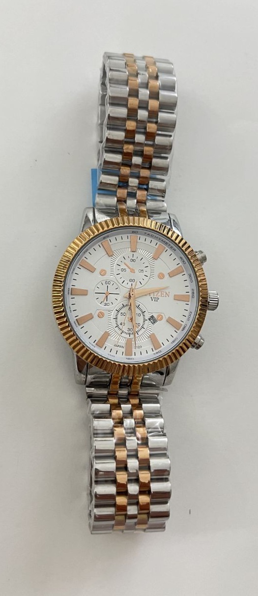 سیتیزن تقویم دار بند استیل ورزگلد موتور ژاپن