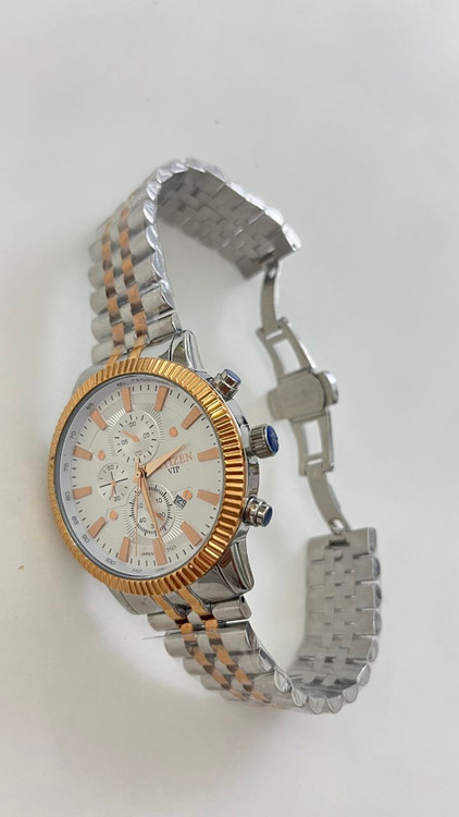 سیتیزن تقویم دار بند استیل ورزگلد موتور ژاپن