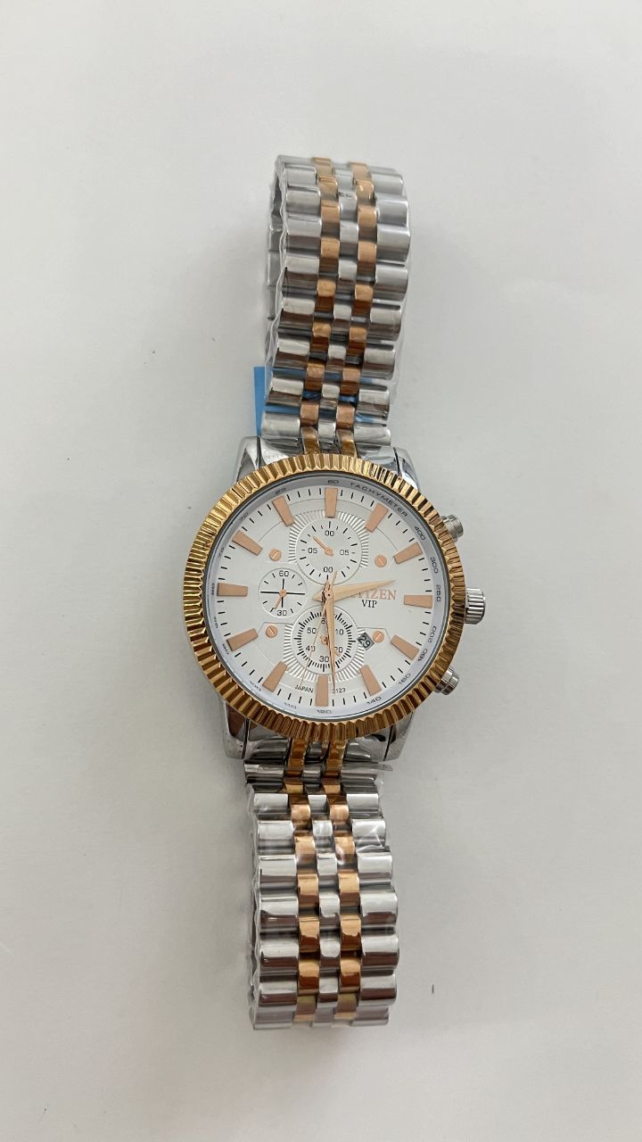 سیتیزن تقویم دار بند استیل ورزگلد موتور ژاپن