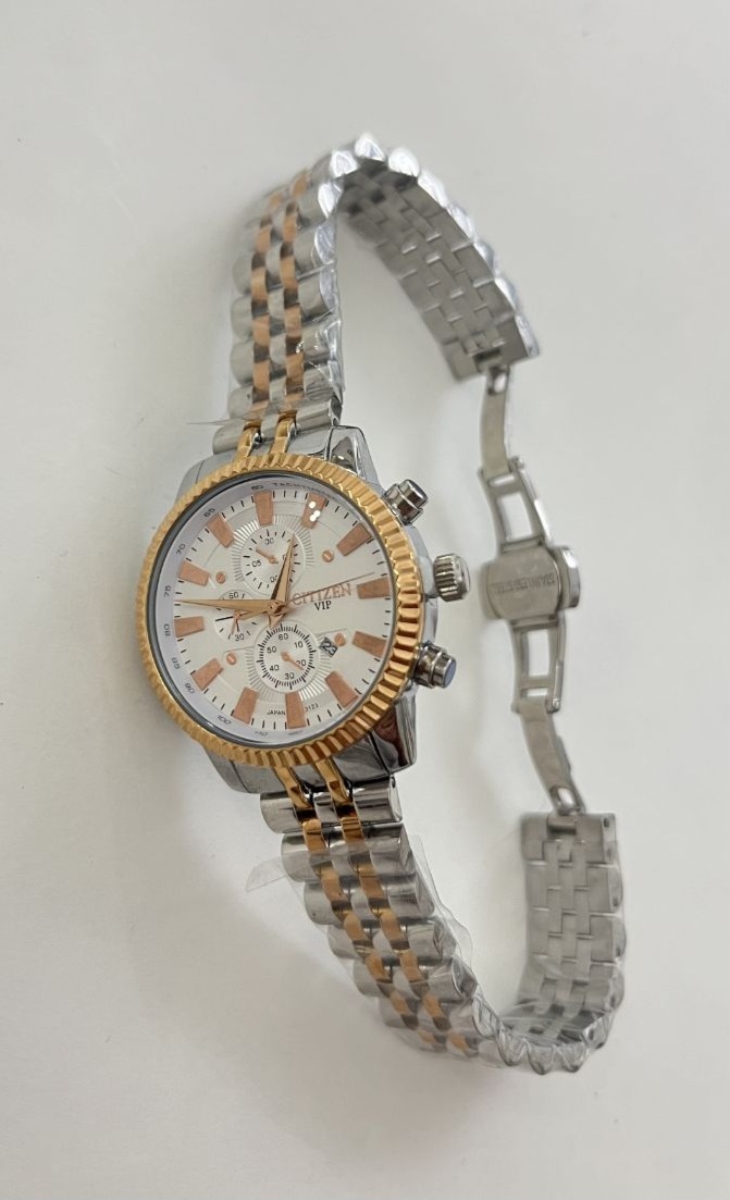 سیتیزن تقویم دار بند استیل ورزگلد موتور ژاپن