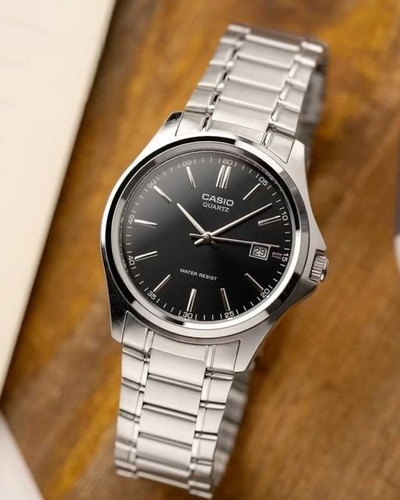 ساعت مچی کاسیو مردانه بند استیل تقویم دار ضدآب