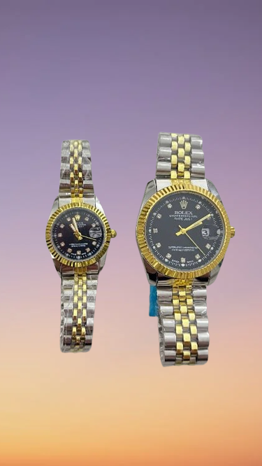 ساعت رولکس دی جاست دورنگ طلایی و استیل