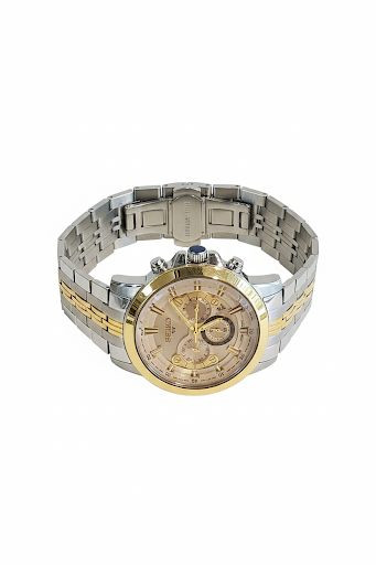 ساعت مچی مردانه سه موتوره سیکو سیلور و طلایی