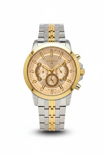 ساعت مچی مردانه سه موتوره سیکو سیلور و طلایی