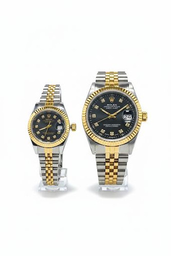 ساعت رولکس دی جاست دورنگ طلایی و استیل